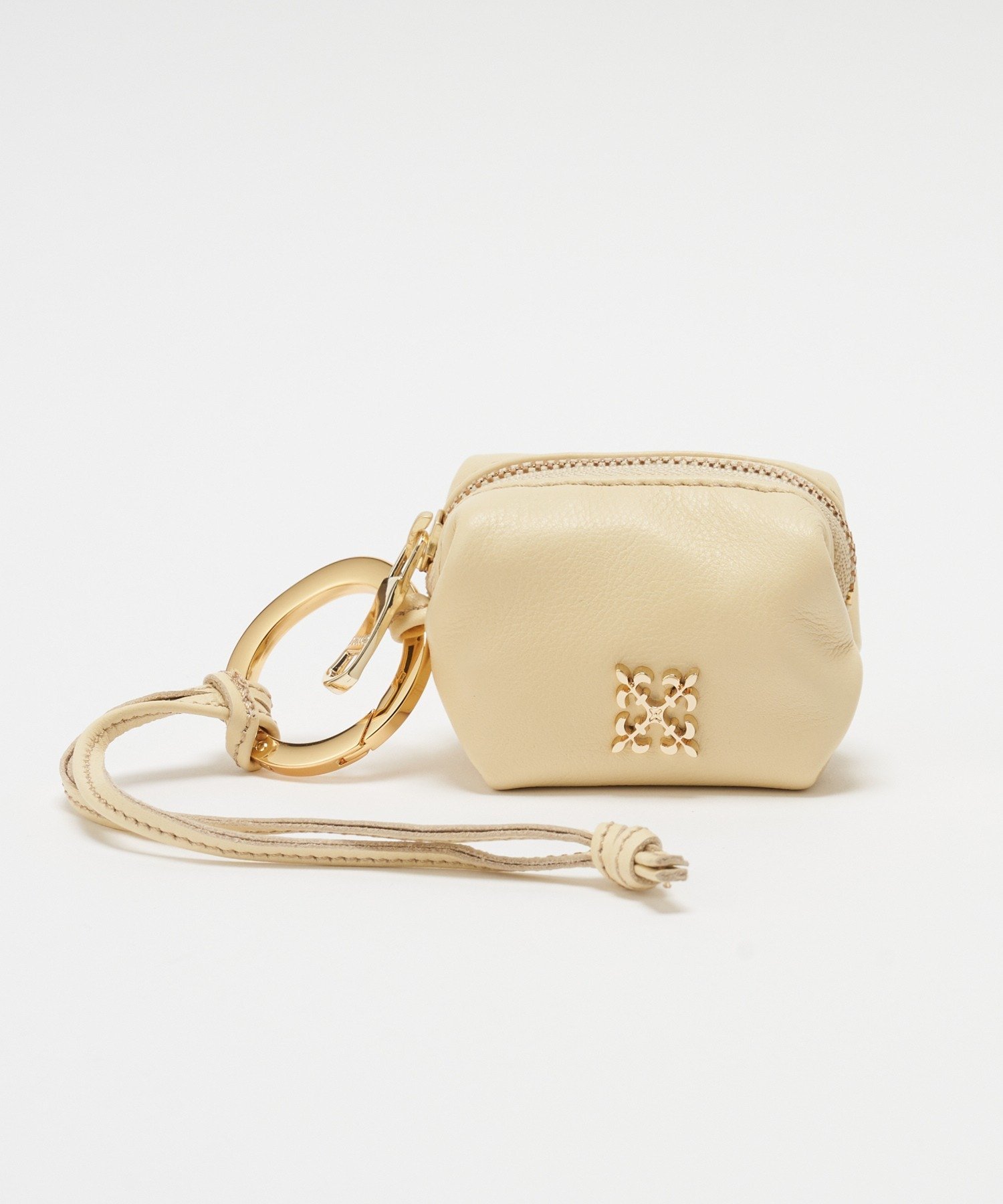 russet｜カラビナ付き レザーミニポーチ型チャーム | Rakuten Fashion