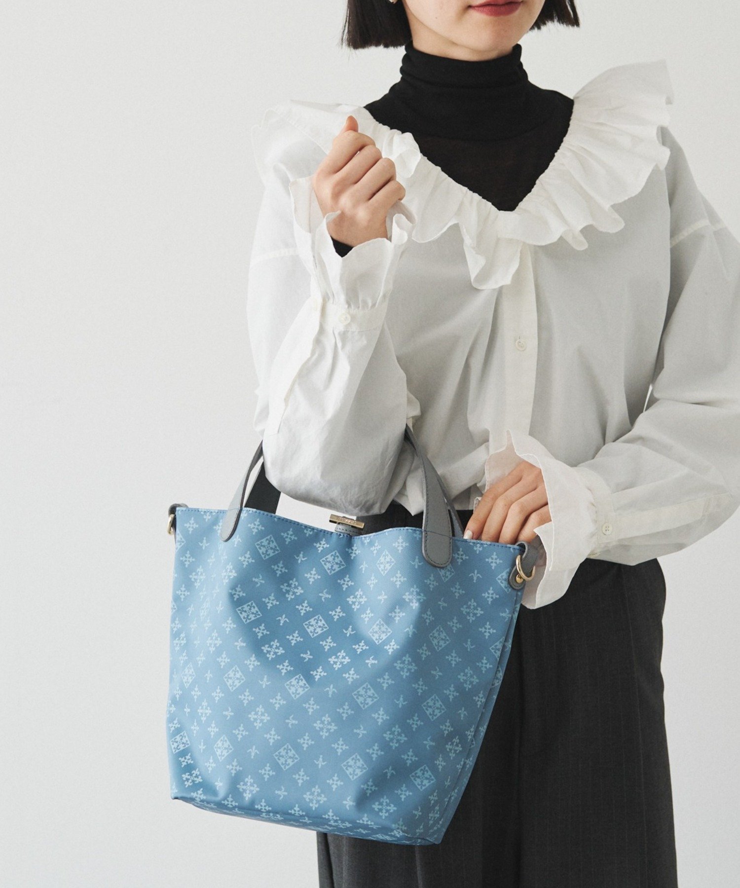 russet｜ナイロンジャガード2WAYミニトートバッグ | Rakuten Fashion
