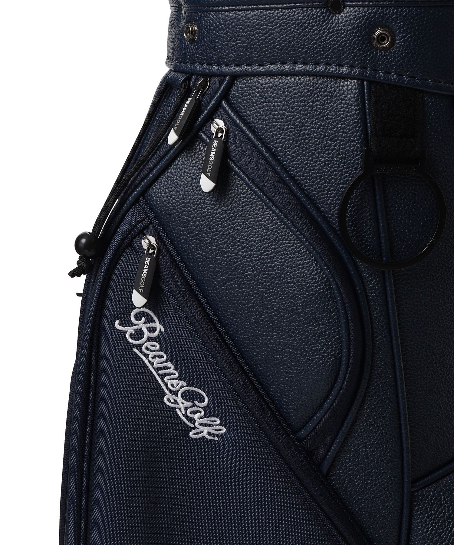 BEAMS GOLF｜スクリプトロゴ ネイビー キャディバッグ(8.5インチ