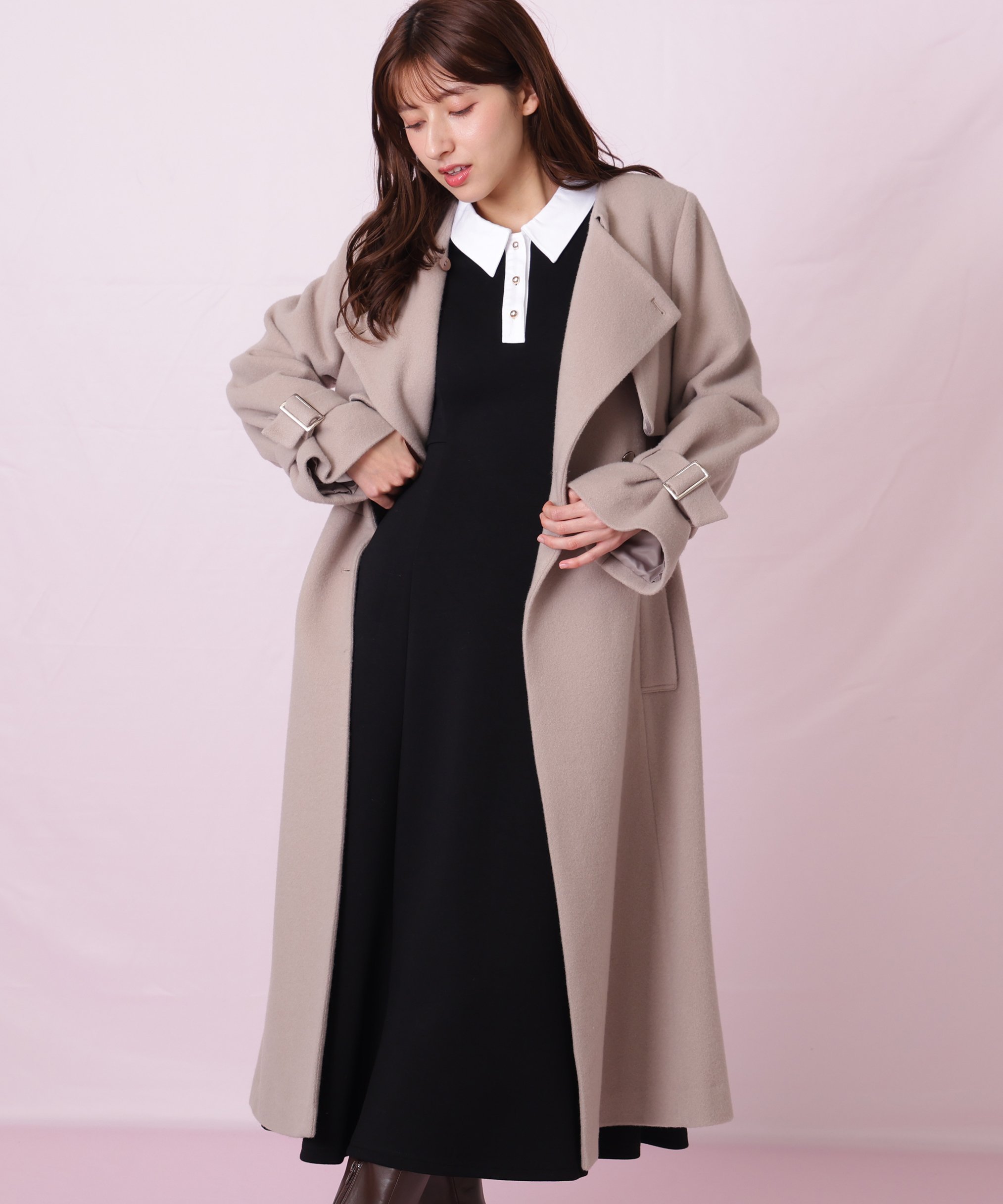 JILL by JILL STUART｜ノーカラードレストレンチコート | Rakuten