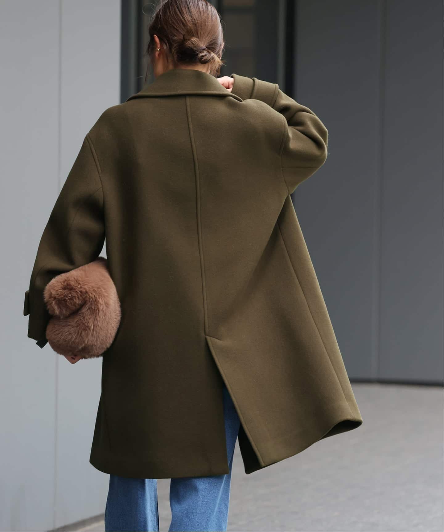 JOURNAL STANDARD relume｜《追加》ピュアラムロングコクーンコート