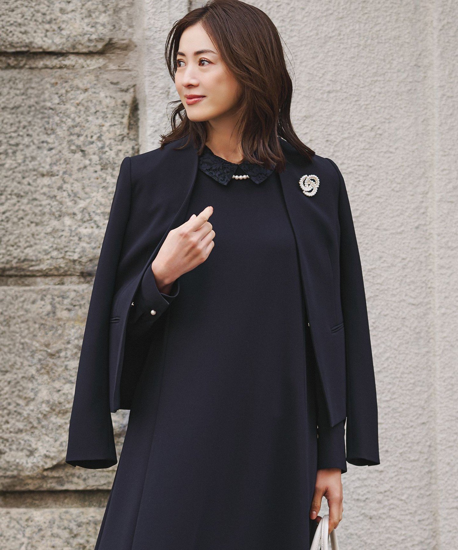 23区｜【セットアップ対応/洗える】トリアセダブルジョーゼット ノー