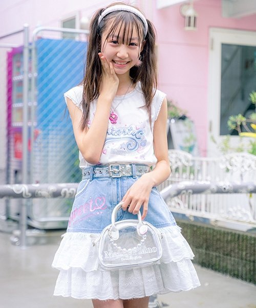 NARUMIYA ONLINE｜復刻♪ デニム×レース Sweetスカート | Rakuten