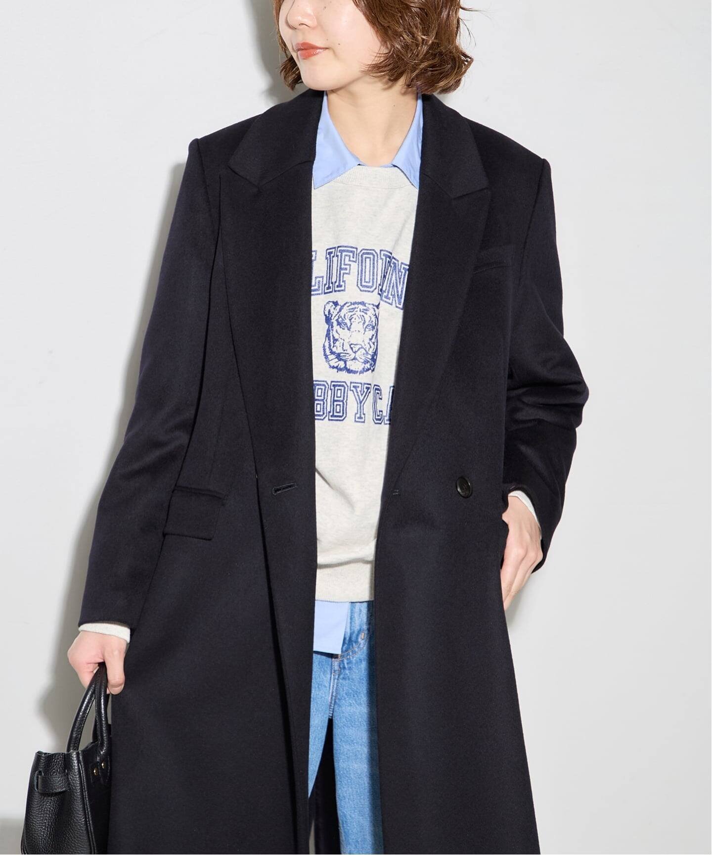 JOURNAL STANDARD L'ESSAGE｜カシミヤMIXウールチェスターコート