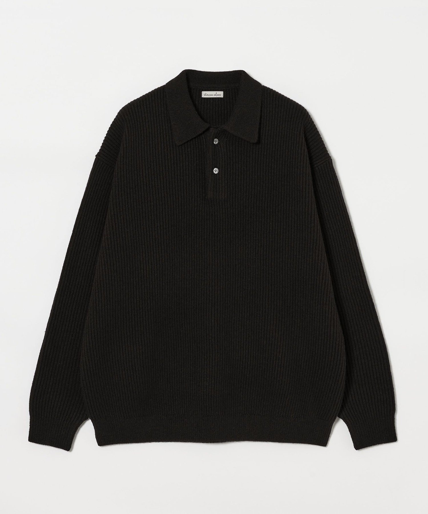 Steven Alanオーストラリアンラムズウール ポロカラー ニット Steven Alan＞ オーストラリアンラムズウール ポロカラー ニット NARROW