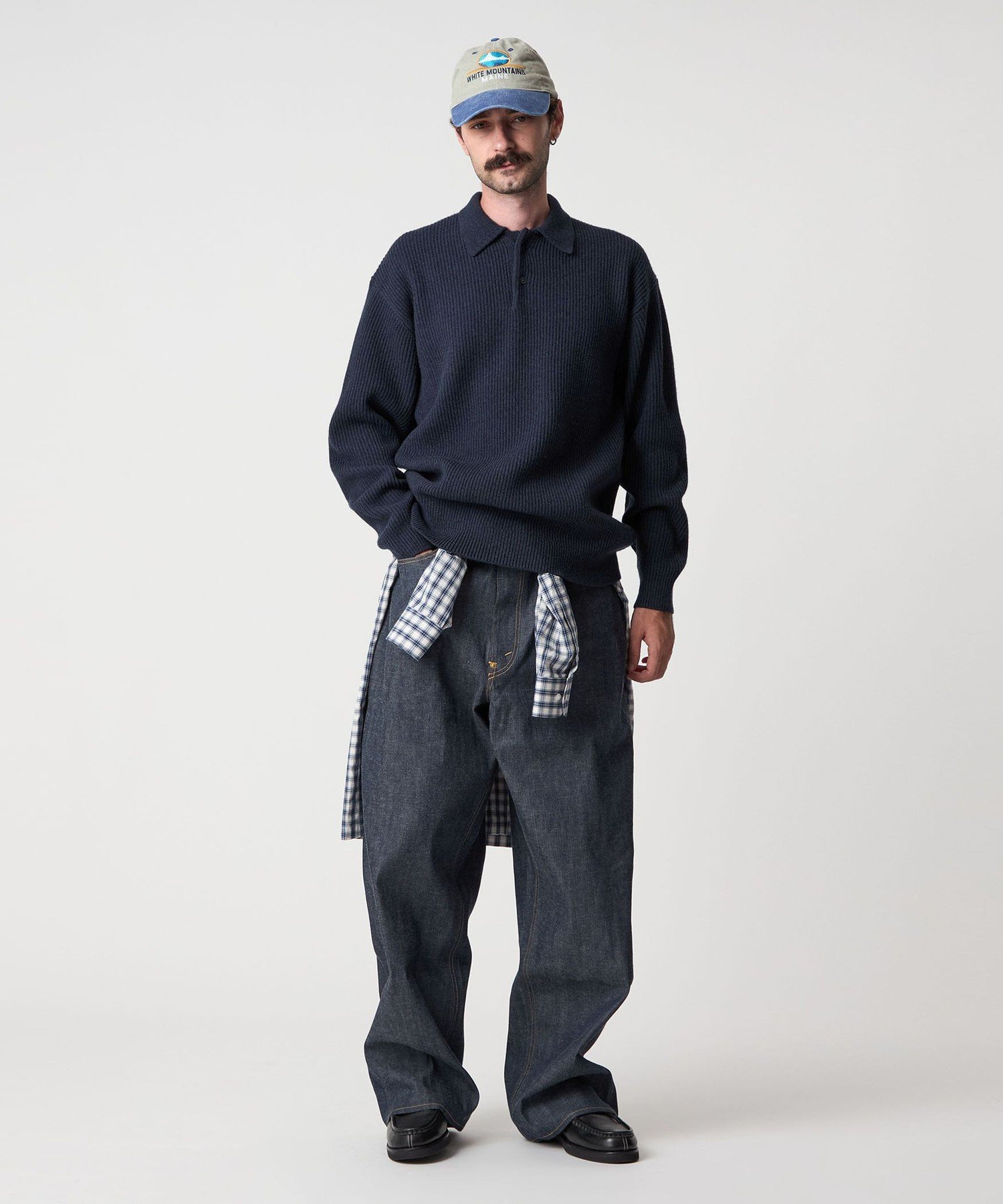 Steven Alanオーストラリアンラムズウール ポロカラー ニット Steven Alan＞ オーストラリアンラムズウール ポロカラー ニット NARROW