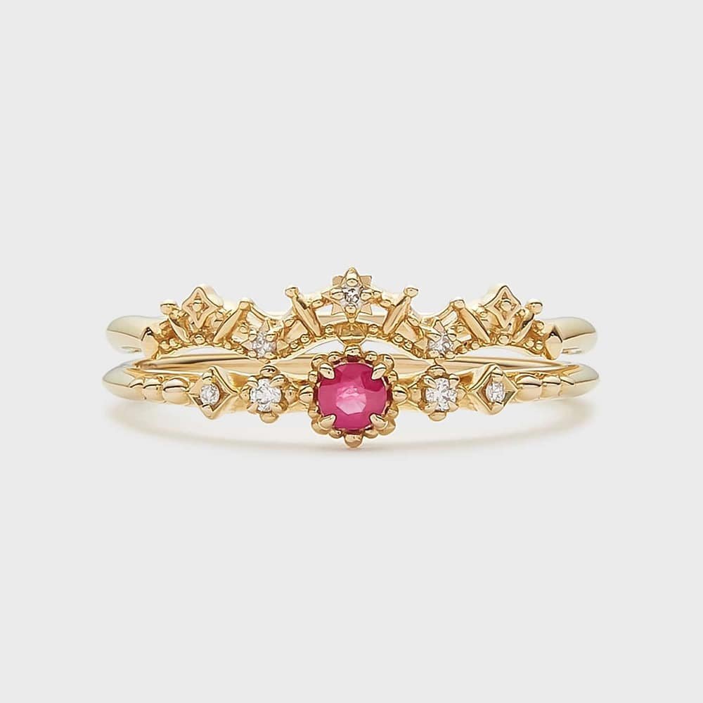 NOJESS｜【Pocket Ring】K10ルビーリング | Rakuten Fashion(楽天