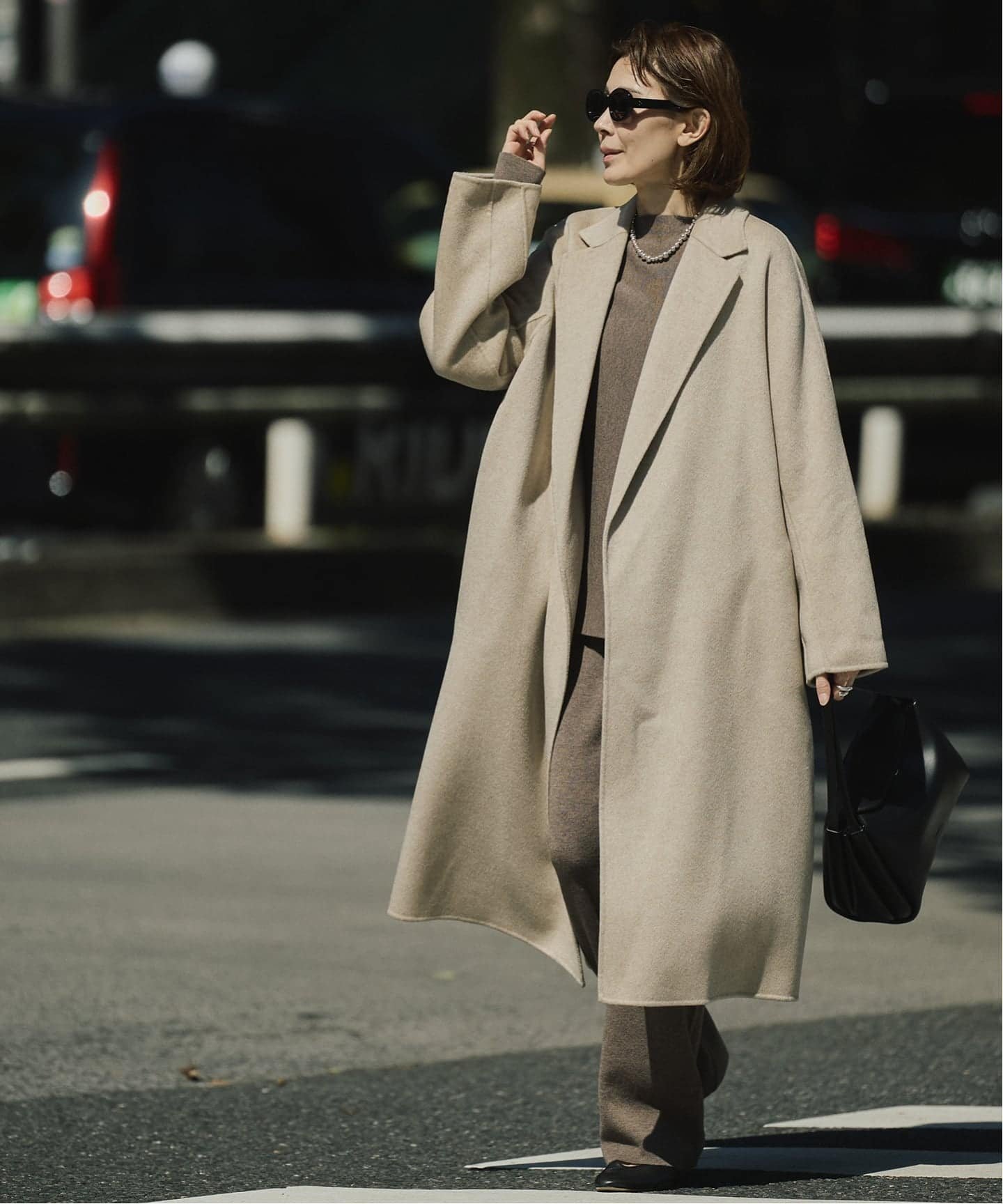 VERMEIL par iena｜カシミヤリバーロングコート | Rakuten Fashion