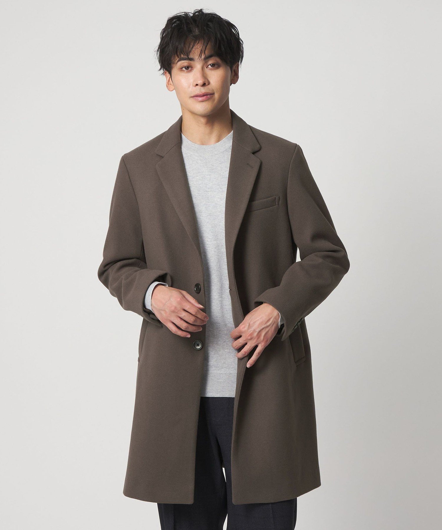 UNITED ARROWS LTD. OUTLET｜ニットメルトン シングルチェスターコート