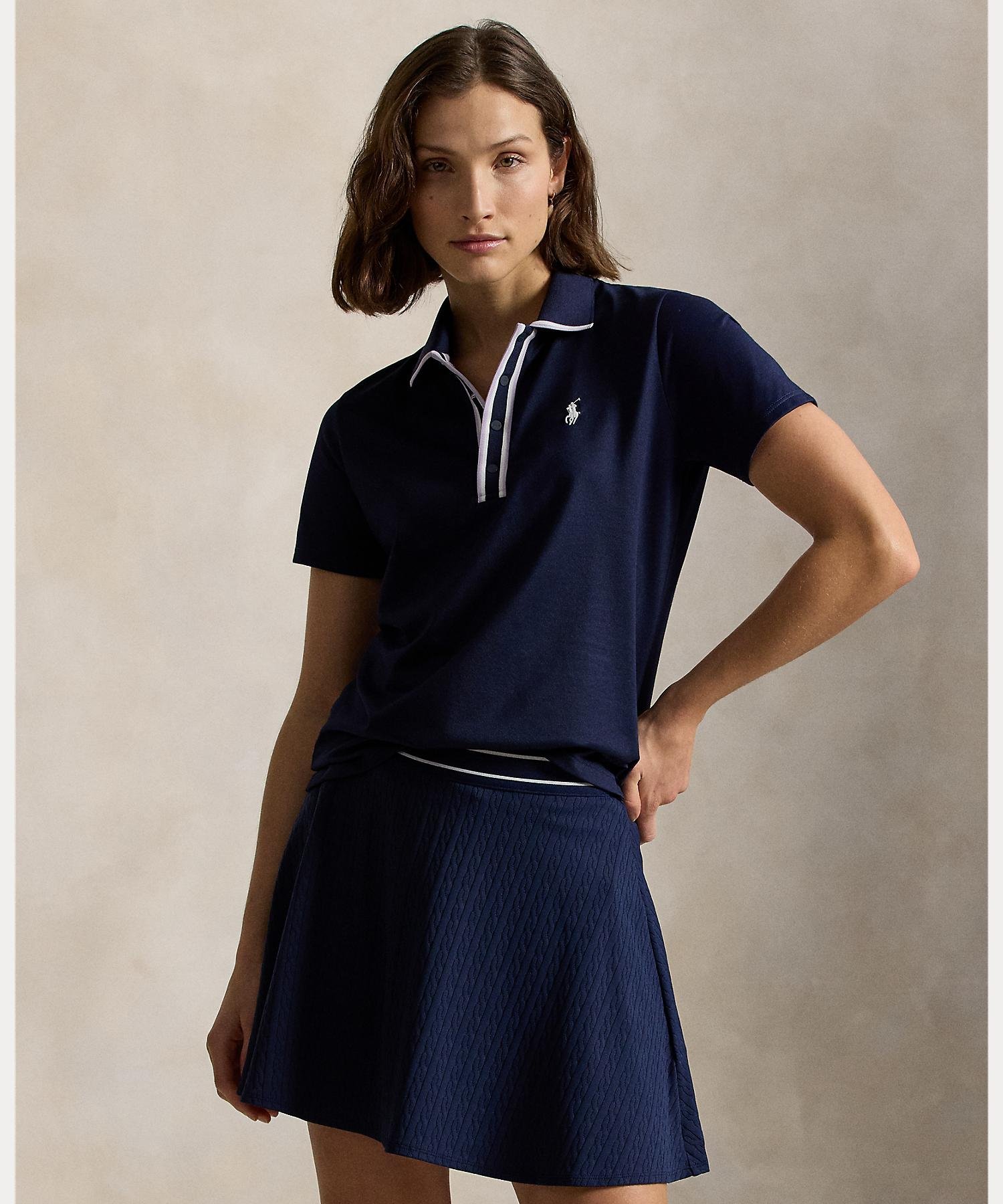 RALPH LAUREN｜(RLX)テーラード フィット ジャージー ポロシャツ