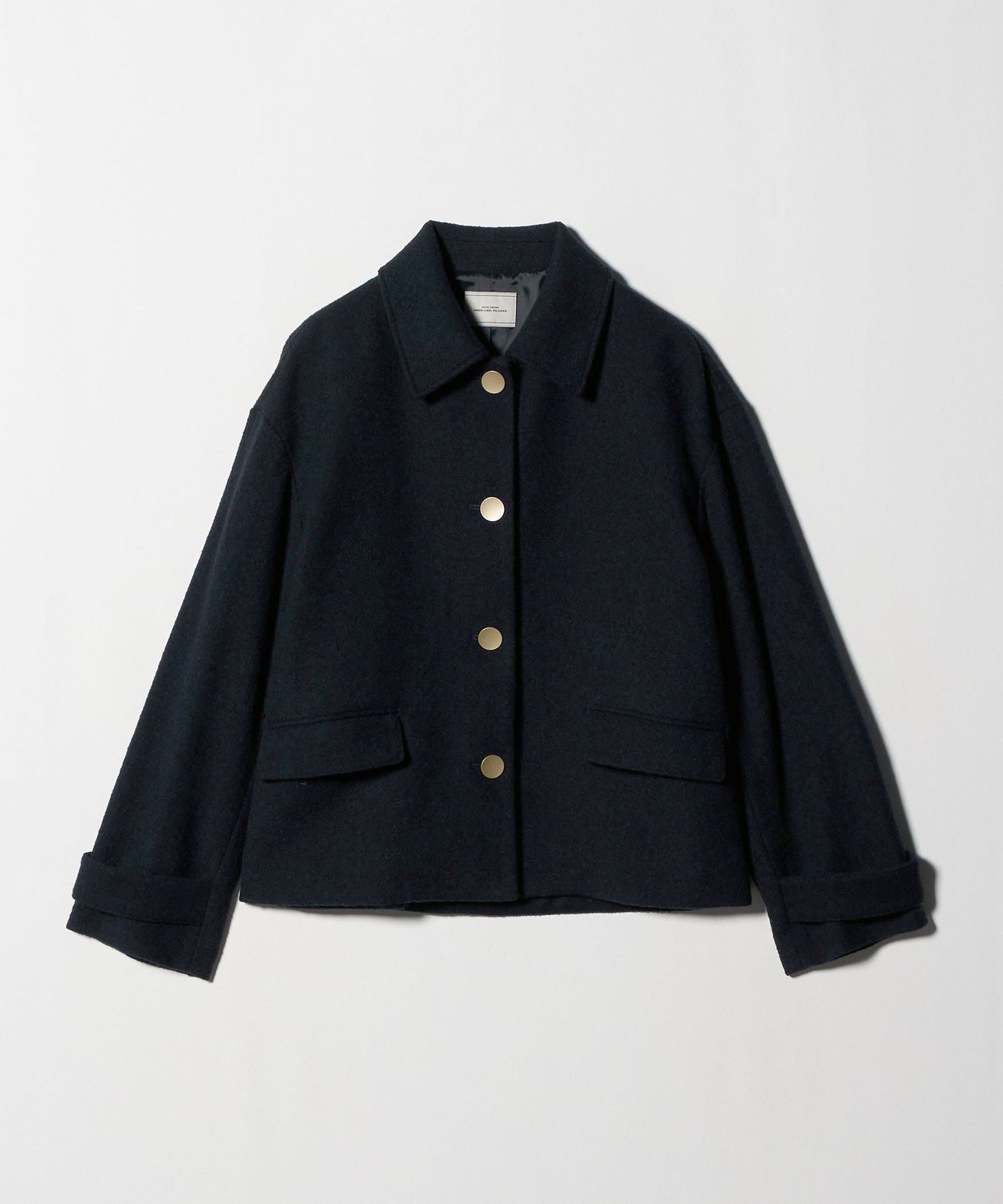 UNITED ARROWS green label relaxing｜ヘリンボーン 襟付き ショート