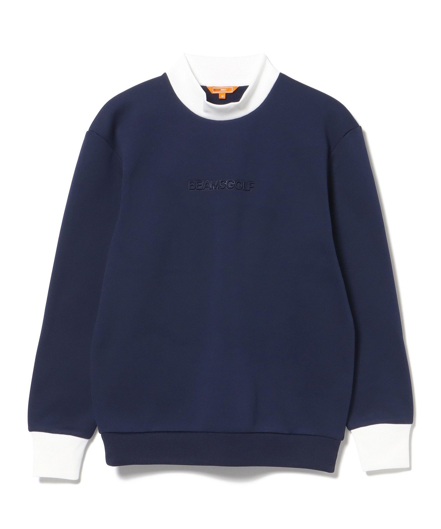 BEAMS GOLF｜ORANGE LABEL / エンボス モックネック プルオーバー