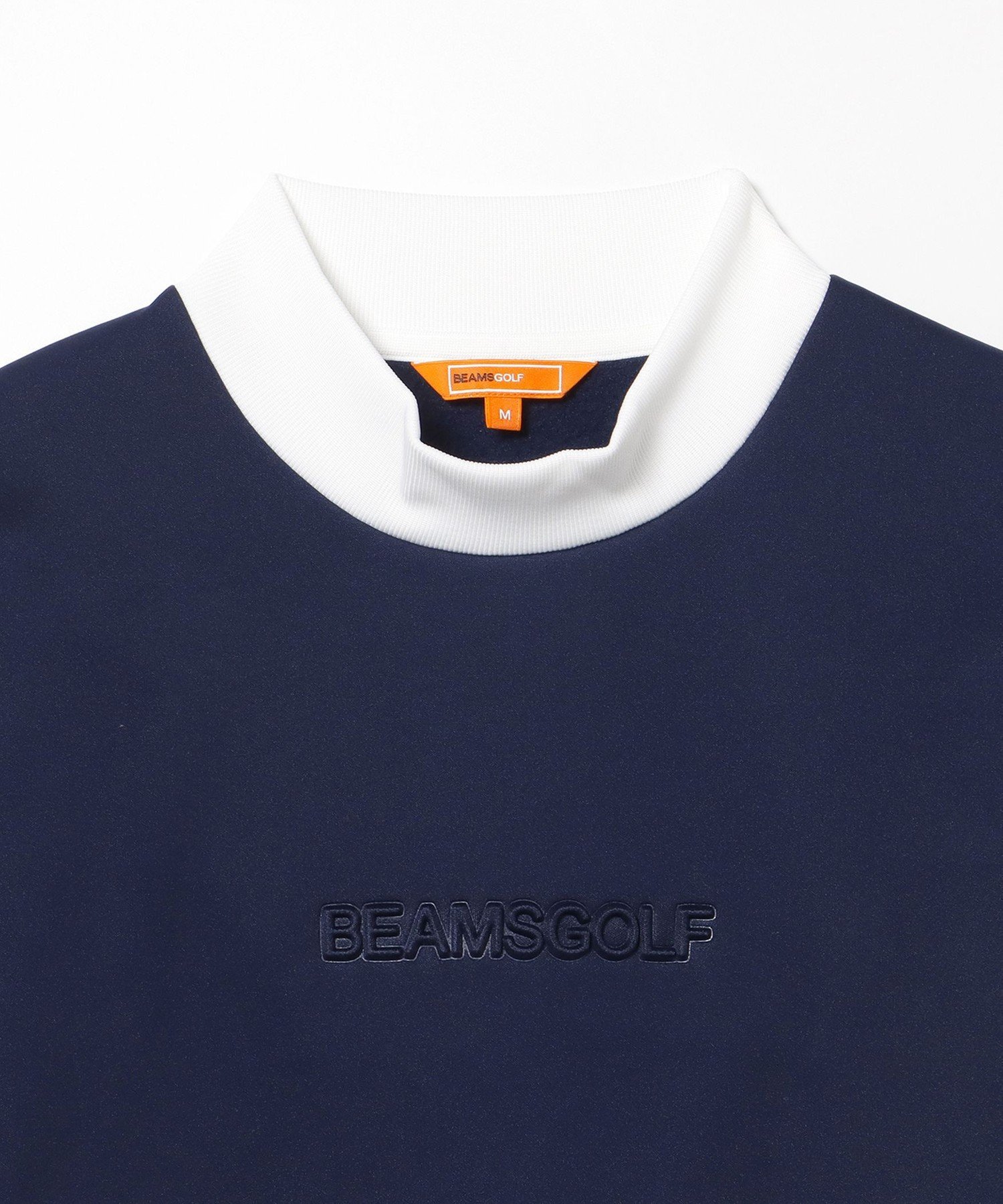 BEAMS GOLF｜ORANGE LABEL / エンボス モックネック プルオーバー