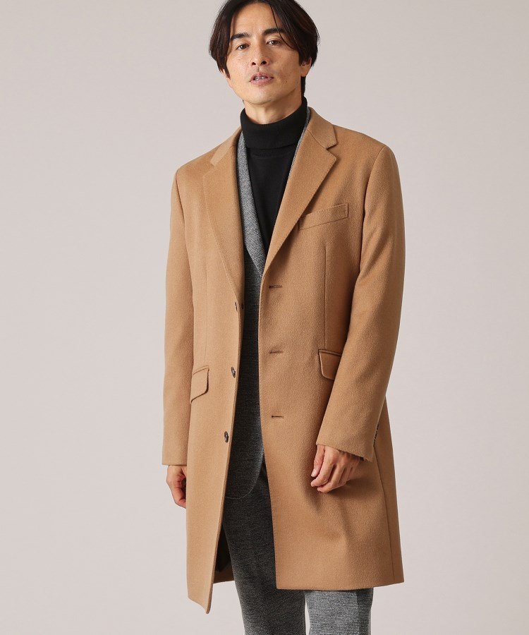 TAKEO KIKUCHI｜ウールカシミヤブレンド チェスターコート | Rakuten