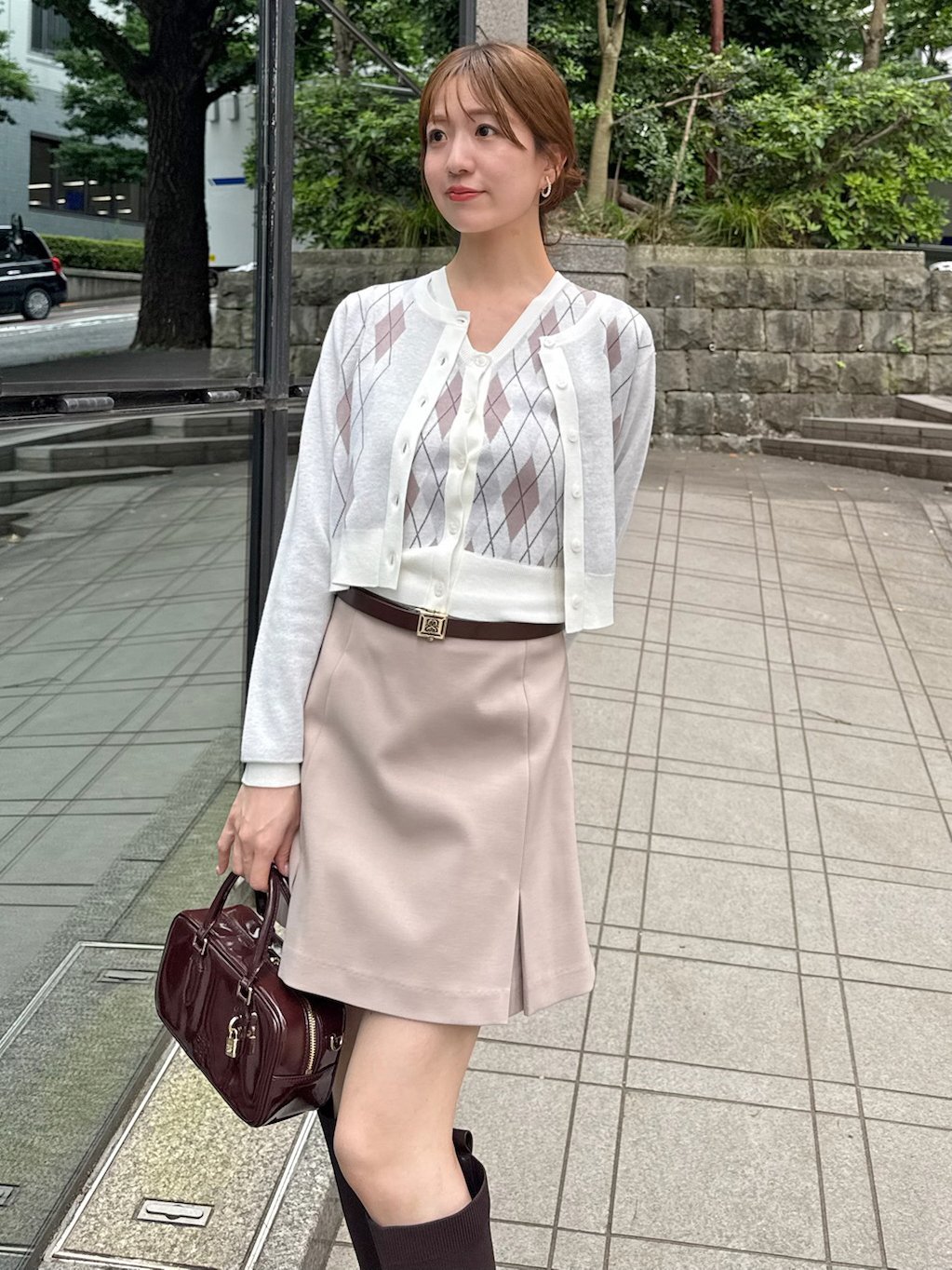 SNIDEL｜ベルト付きボックスミニスカショ | Rakuten Fashion(楽天