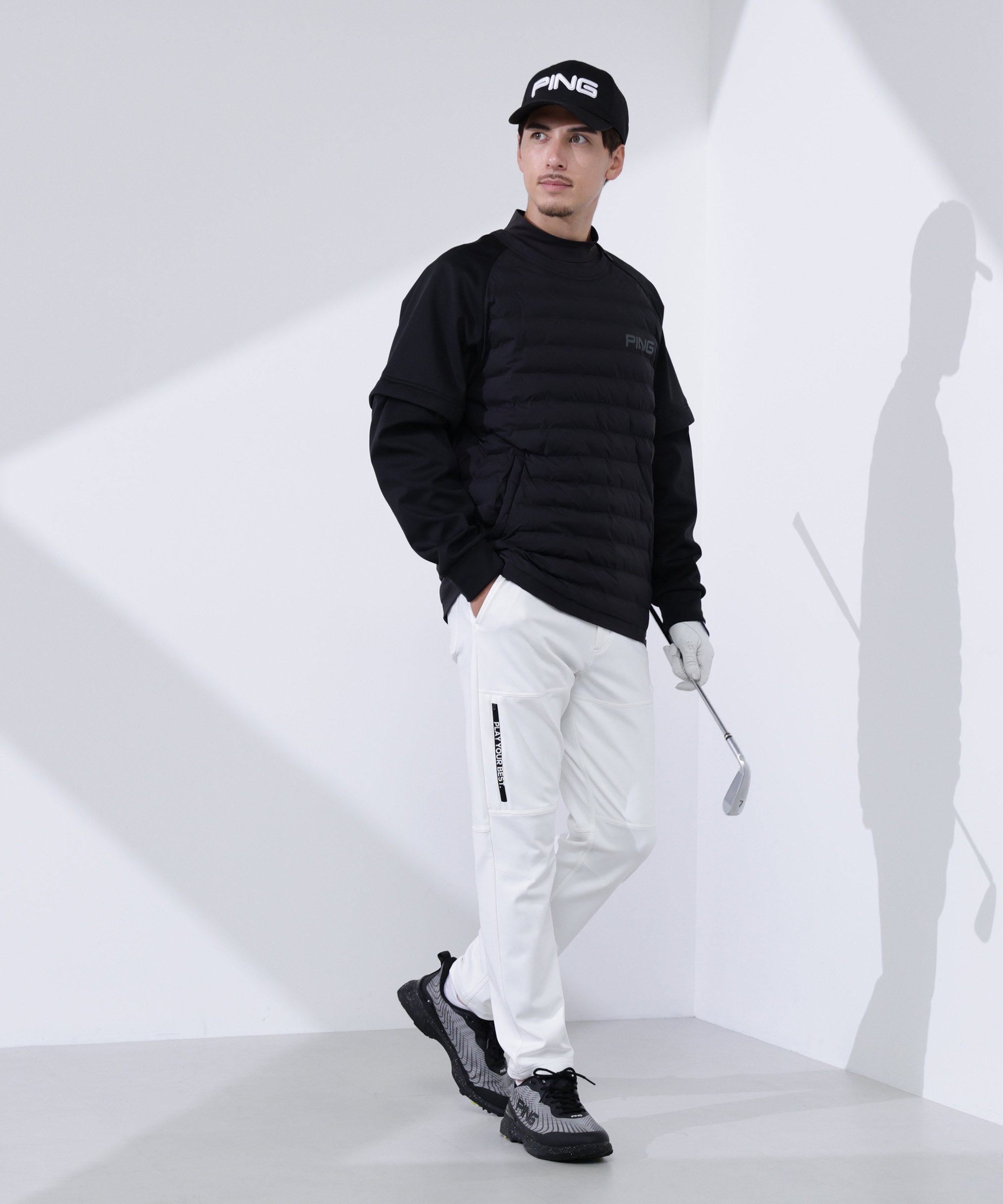 PING APPAREL｜2WAYハイブリッド中綿スニードブルゾン <PERFORMANCE
