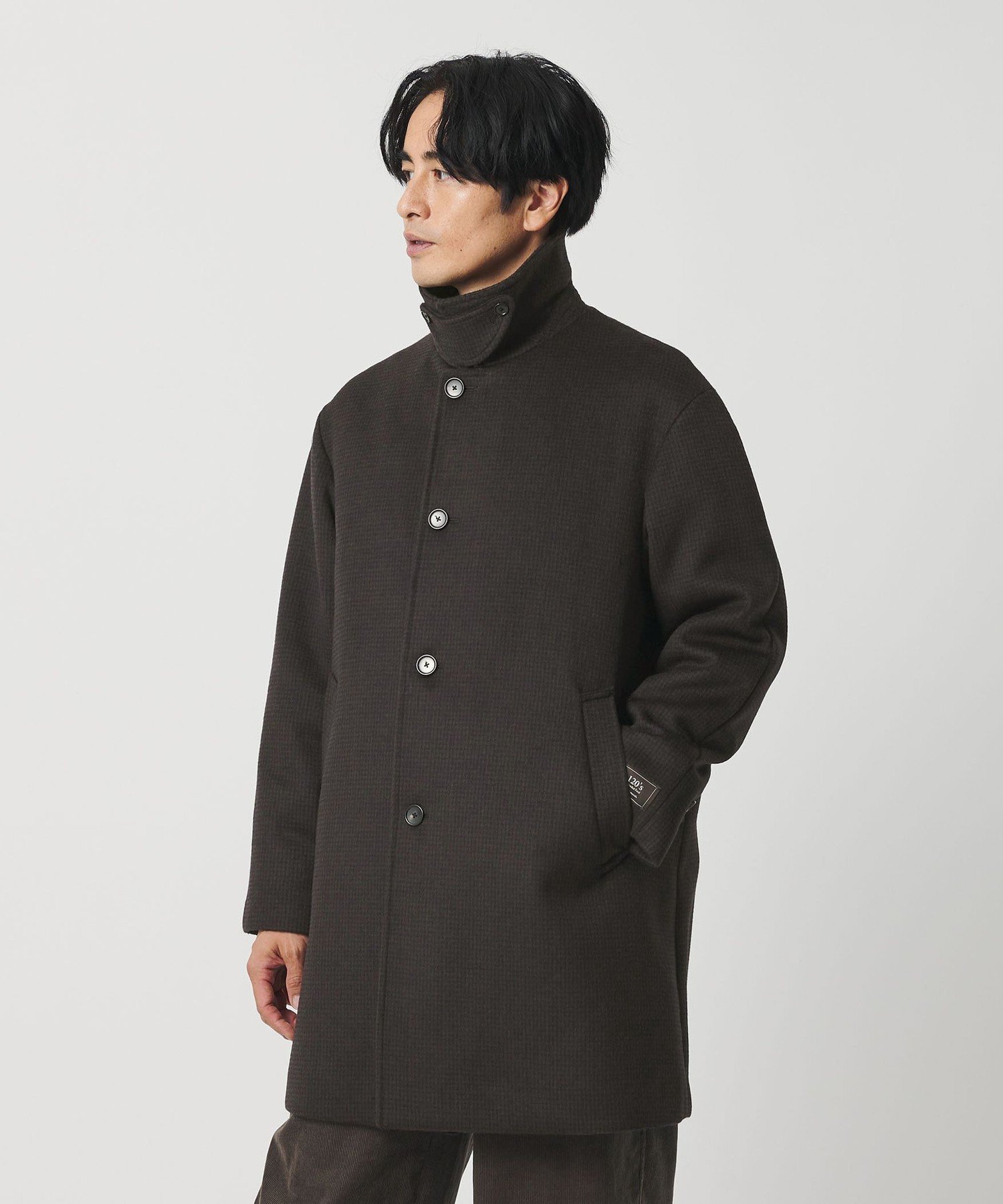 BEAUTY&YOUTH UNITED ARROWS｜120S メルトン チェック バルカラー