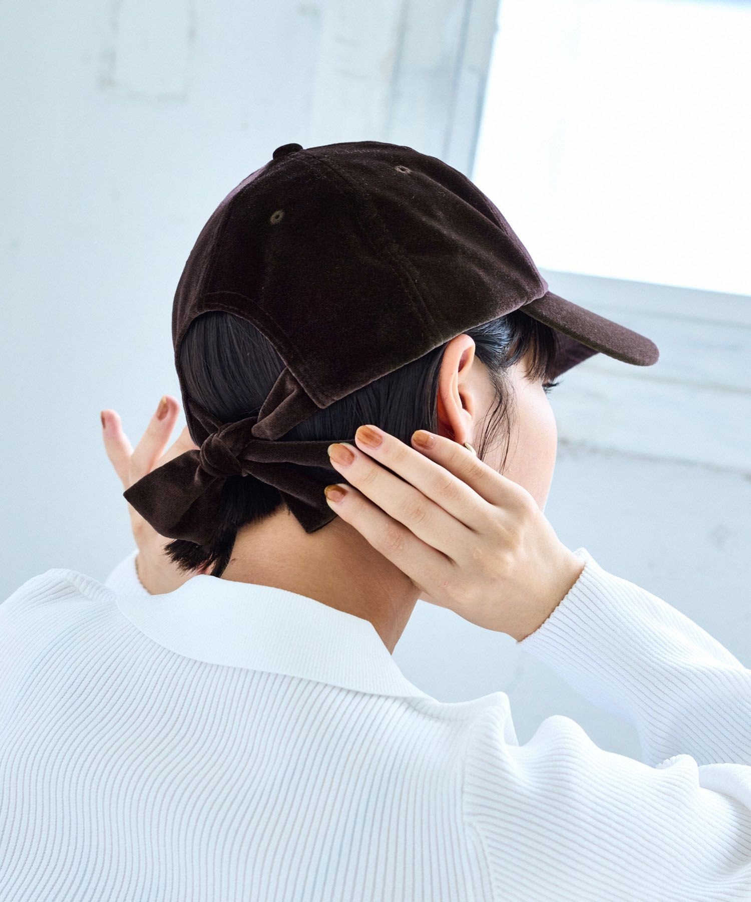VIS｜バックリボンベロアキャップ | Rakuten Fashion(楽天ファッション