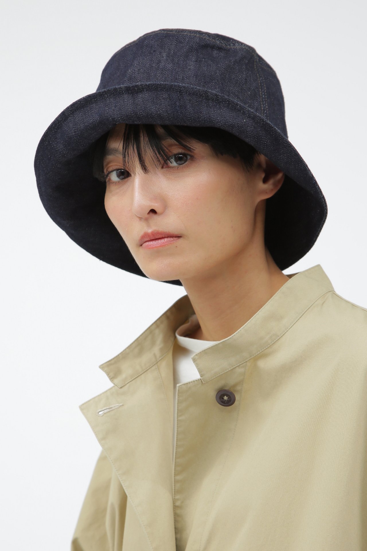 MARGARET HOWELL 新品やぎ革レザー帽子41800円F仏製黒 楽天市場