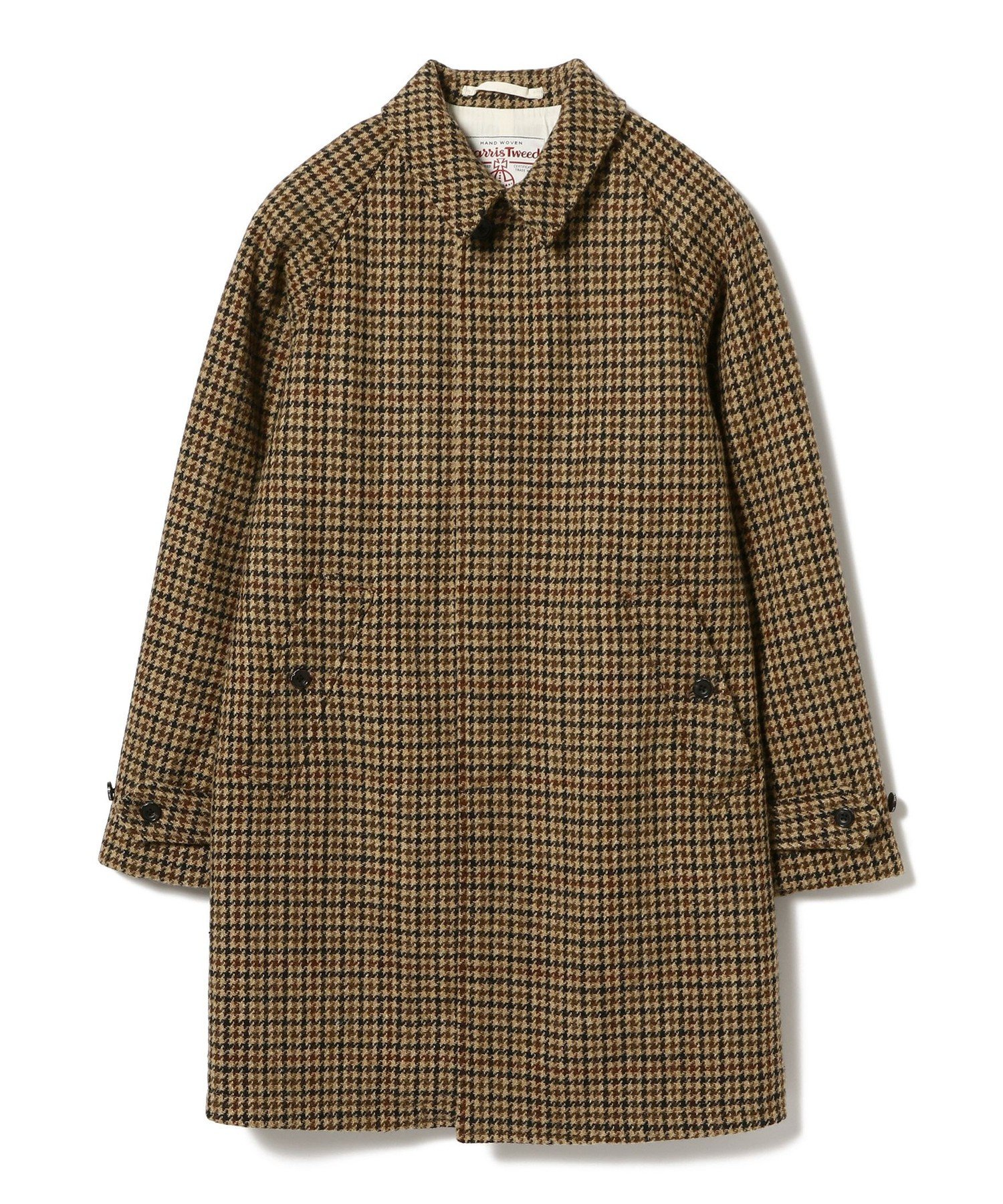 BEAMS MEN｜BEAMS PLUS / ハリスツイード バルカラー コート | Rakuten