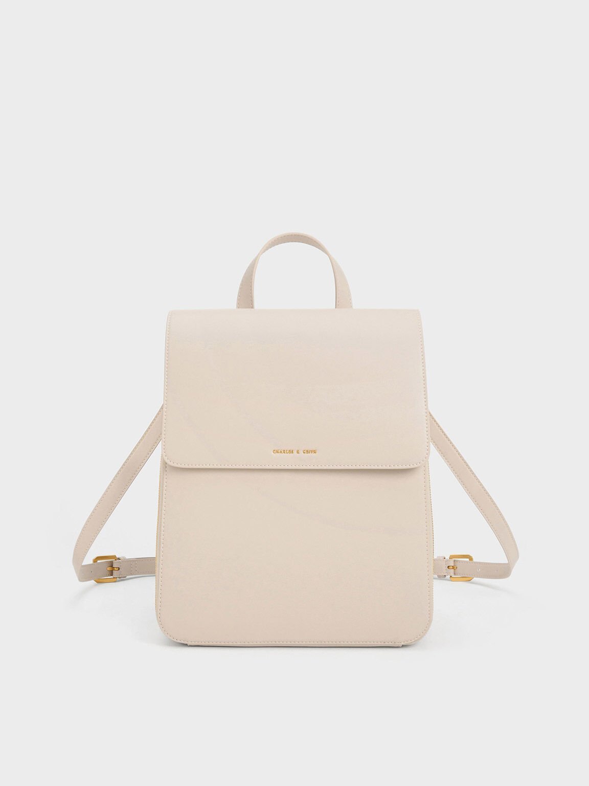 CHARLES & KEITH｜フロントフラップ ストラクチャーバックパック