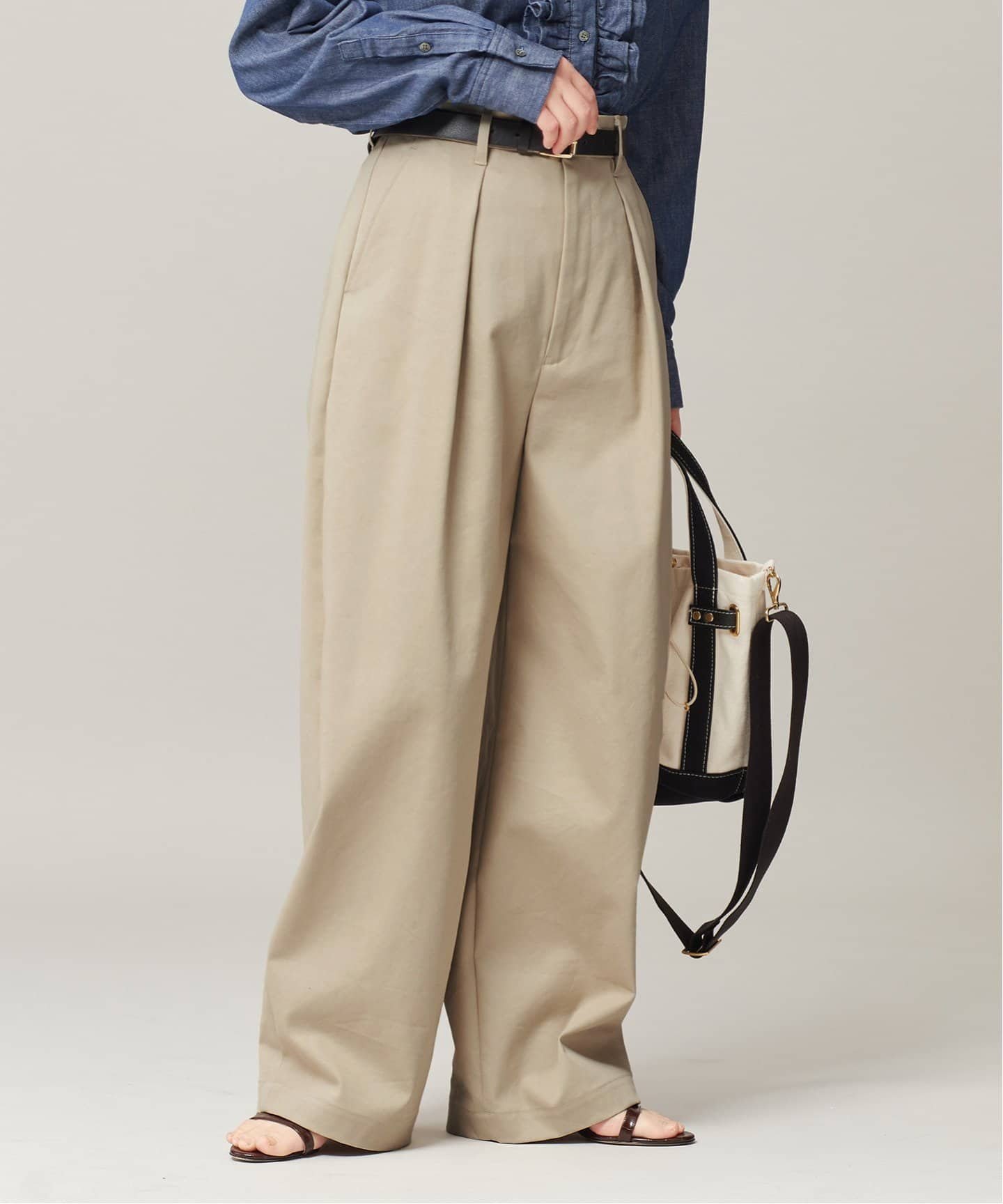 JOURNAL STANDARD L'ESSAGE｜《追加2》CP タックチノパンツ | Rakuten