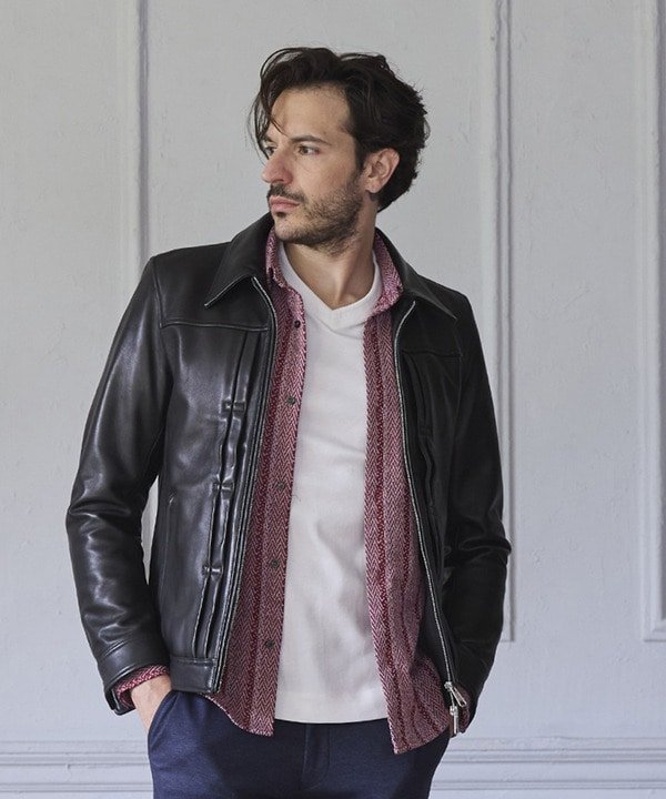 MEN'S BIGI｜ラムネイキッドレザーワークジャケット | Rakuten Fashion