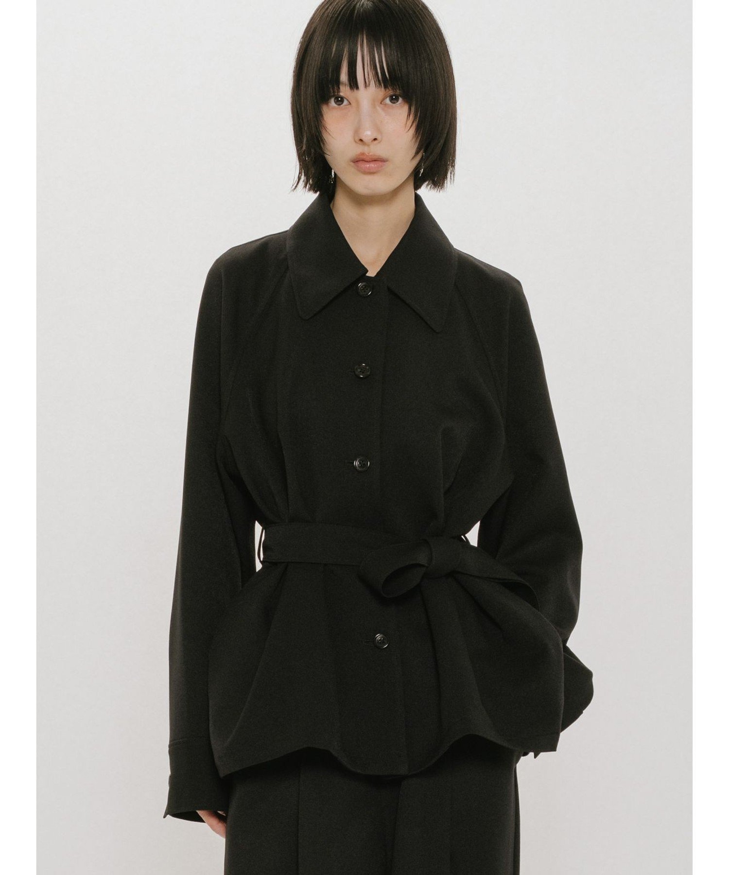 MARcourt｜MIDIUMISOLID for Ladies ステンカラーシャツジャケット