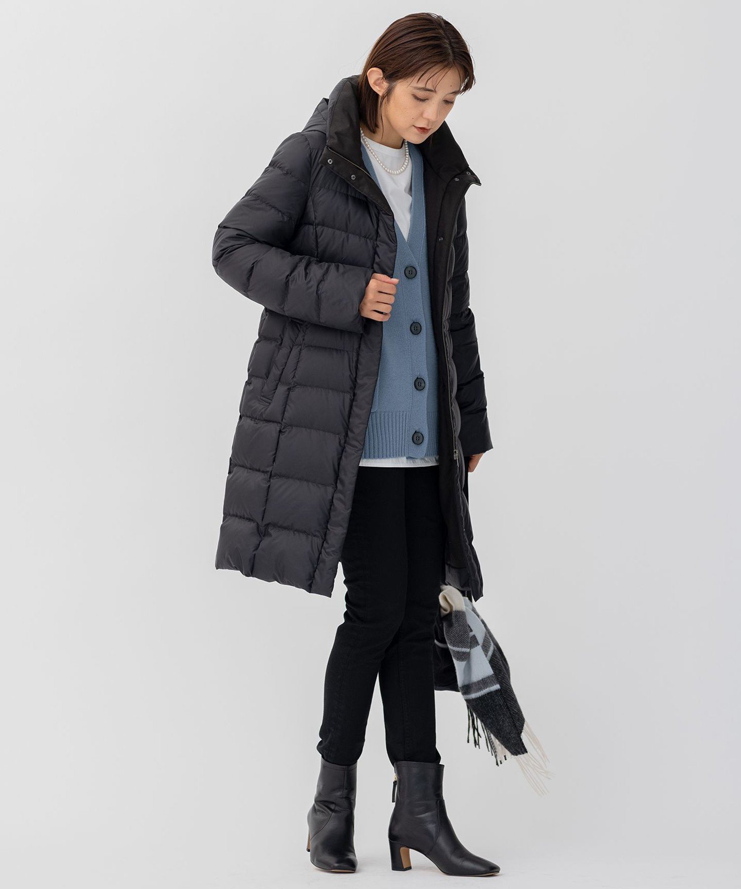 23区｜【洗える】シレータフタ ロング ダウンコート | Rakuten Fashion