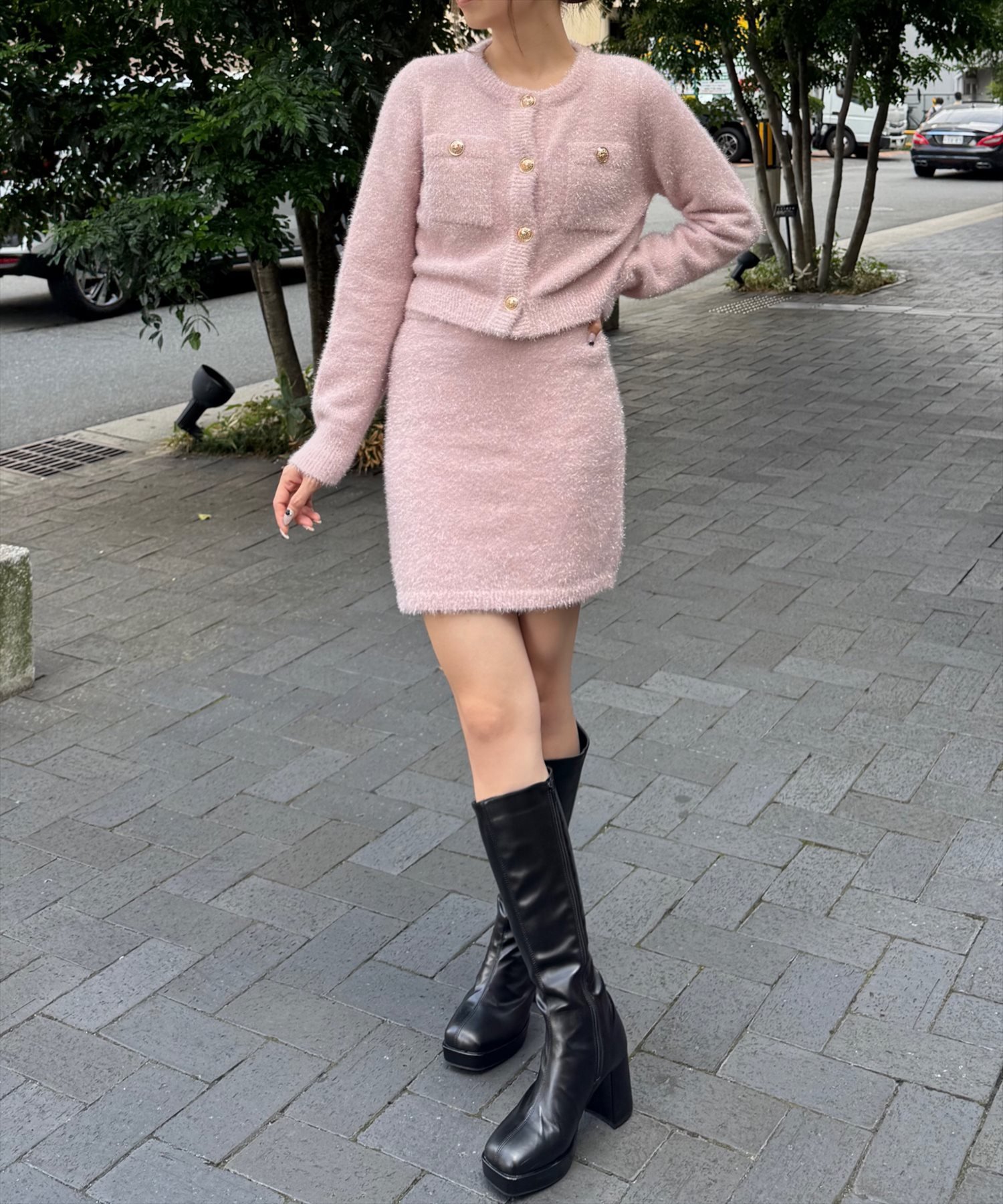 clear｜グリッターニットミニスカート（セット可） | Rakuten Fashion