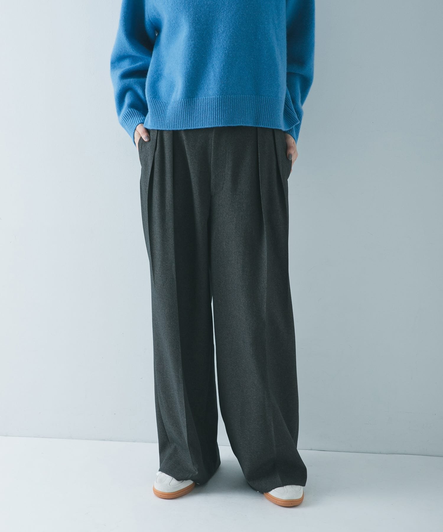 URBAN RESEARCH｜『3サイズ展開』 ウールライクツータックワイドパンツ