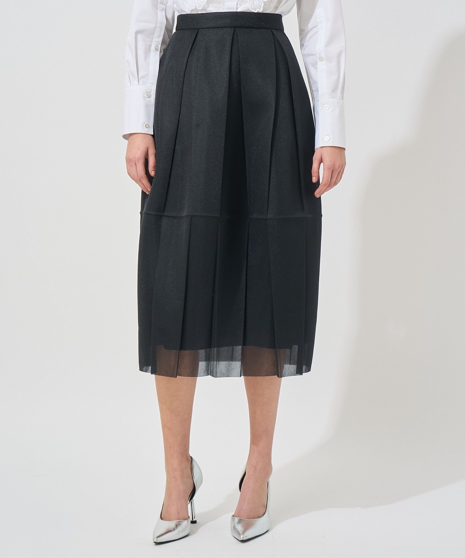 ANAYI｜【Eternal Line 2025】ダブルラッセル立体プリーツ スカート