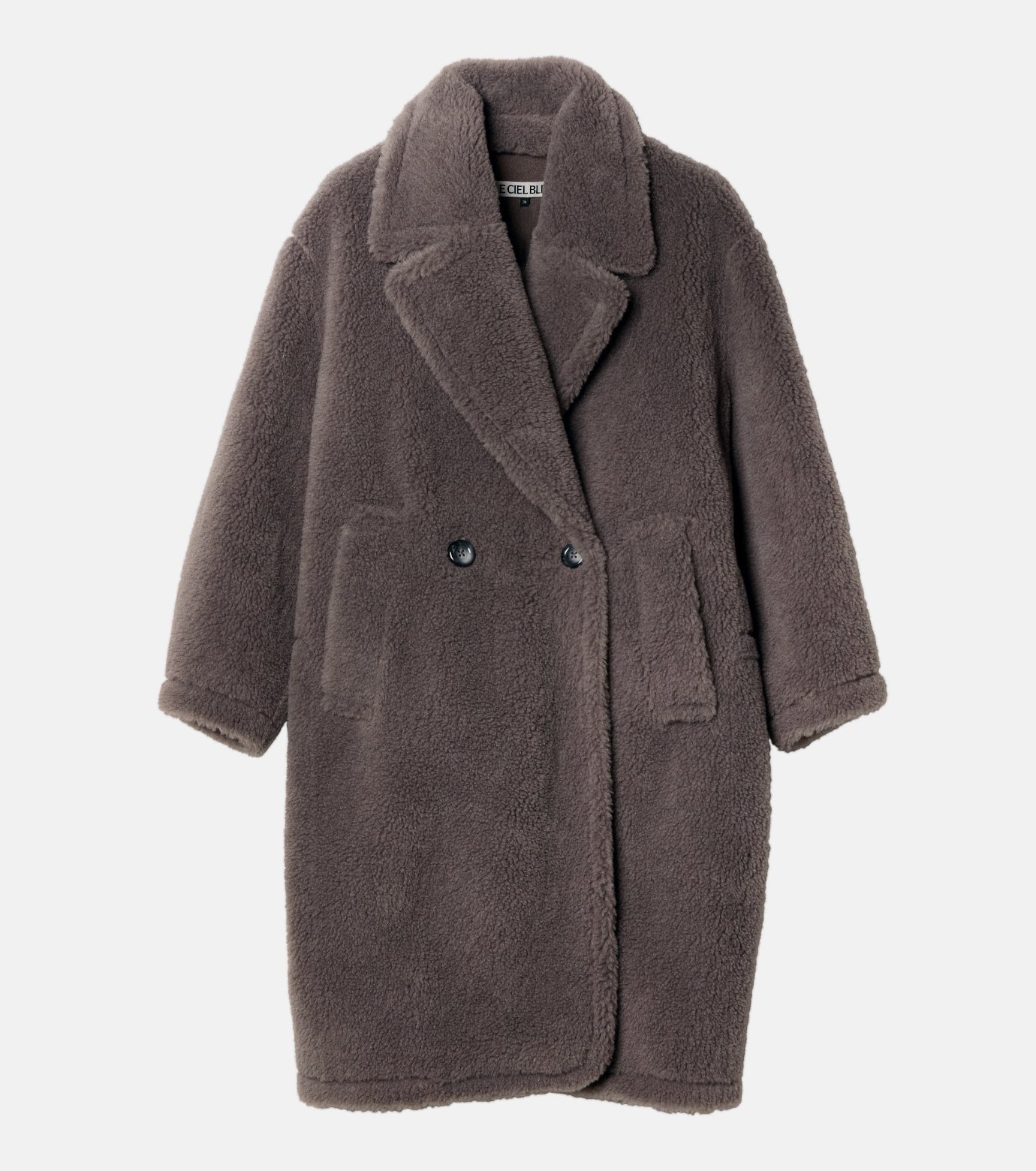 LE CIEL BLEU｜フェイクシアリングコクーンコート / Faux Shearling
