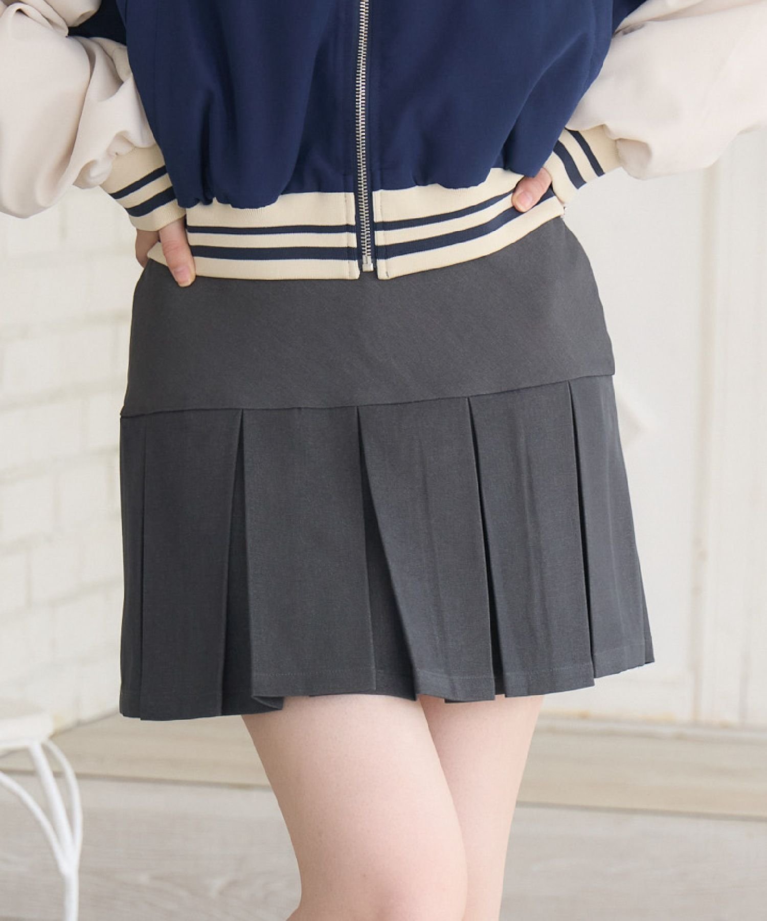 RETRO GIRL｜切替ボックスプリーツミニSK | Rakuten Fashion(楽天