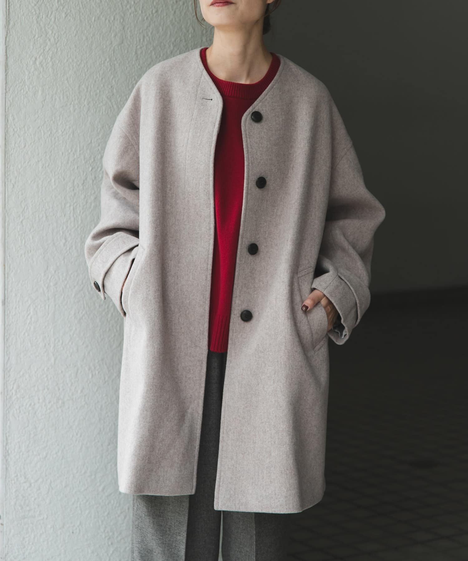 URBAN RESEARCH DOORS｜FORK&SPOON ウールノーカラーコート | Rakuten