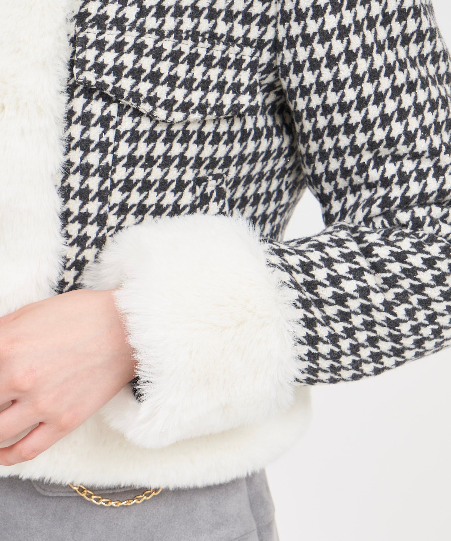 ROYAL PARTY｜ファー付ツイードジャケット | Rakuten Fashion(楽天