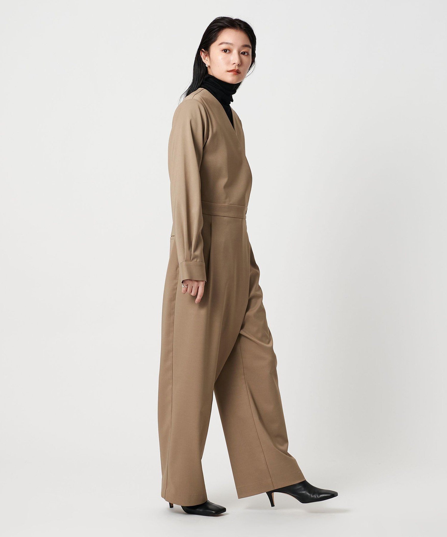＜MARW UNITED ARROWS＞Vネック ラップ オールインワン UNITED ARROWS｜<MARW UNITED ARROWS>Vネック ラップ オールインワン
