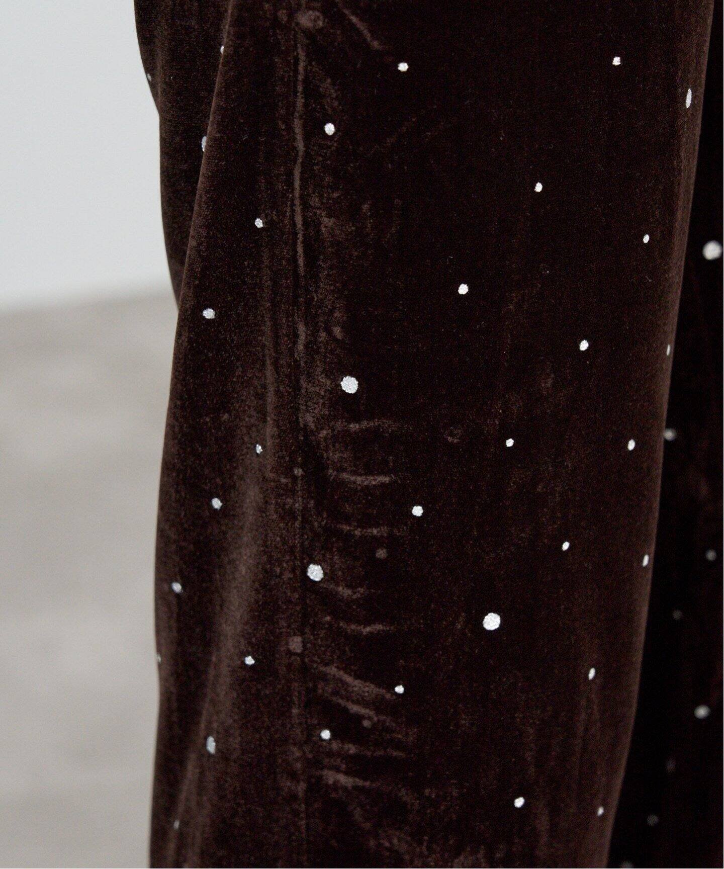 IENA｜COUTURE D'ADAM/クチュールドアダム Glitter PT ベロアイージー