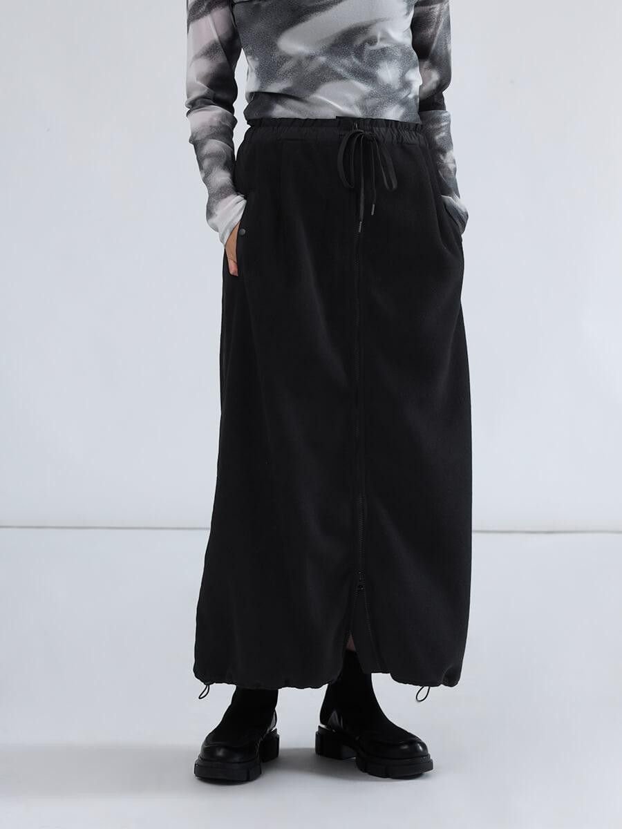 LASUD｜フロントジップフリーススカート | Rakuten Fashion(楽天