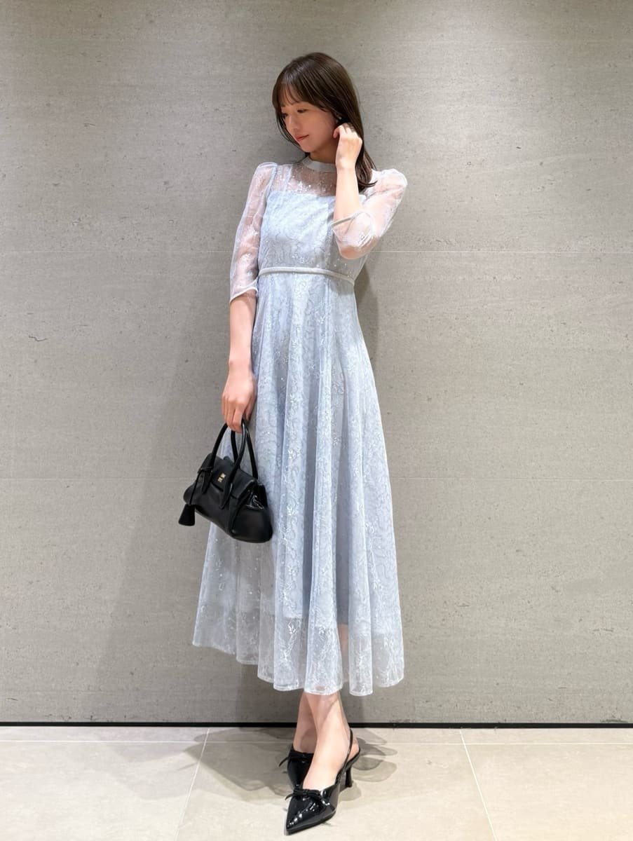 SNIDEL｜スパークルレースドレス | Rakuten Fashion(楽天ファッション