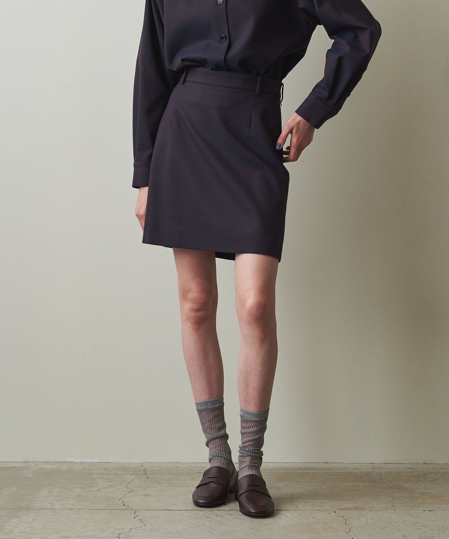 Steven alanミニスカート Steven Alan＞コットン デニム ミニスカート