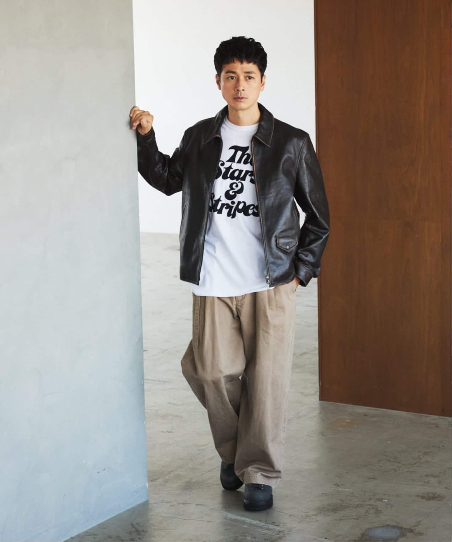 Edifice 2025アンティークレザージャケット エディフィス EDIFICE ラム