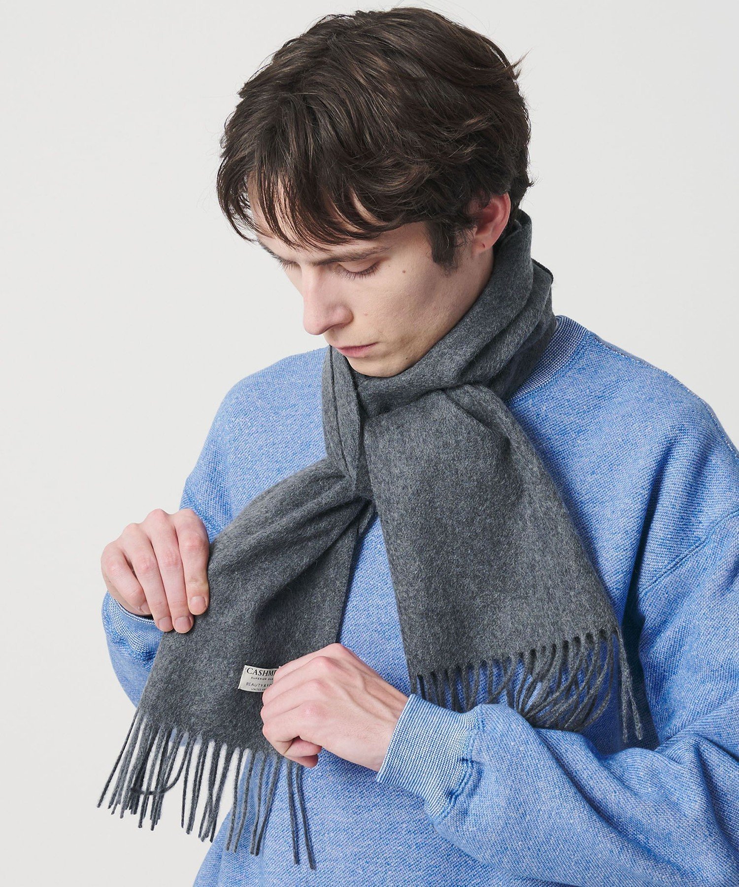 BEAUTY&YOUTH UNITED ARROWS｜カシミヤ ソリッド マフラー | Rakuten