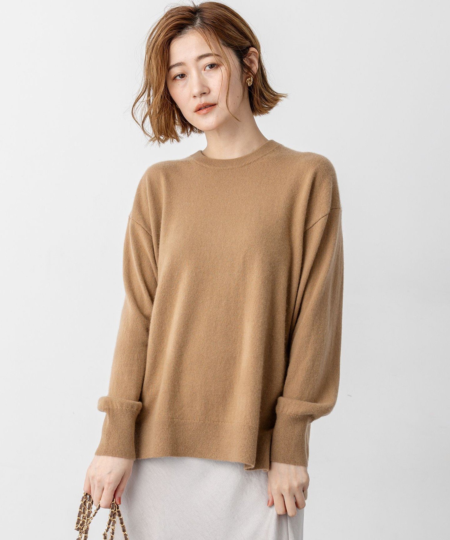 23区｜【見上愛さん着用/Oggi・STORY掲載】ピュアカシミヤ クルー