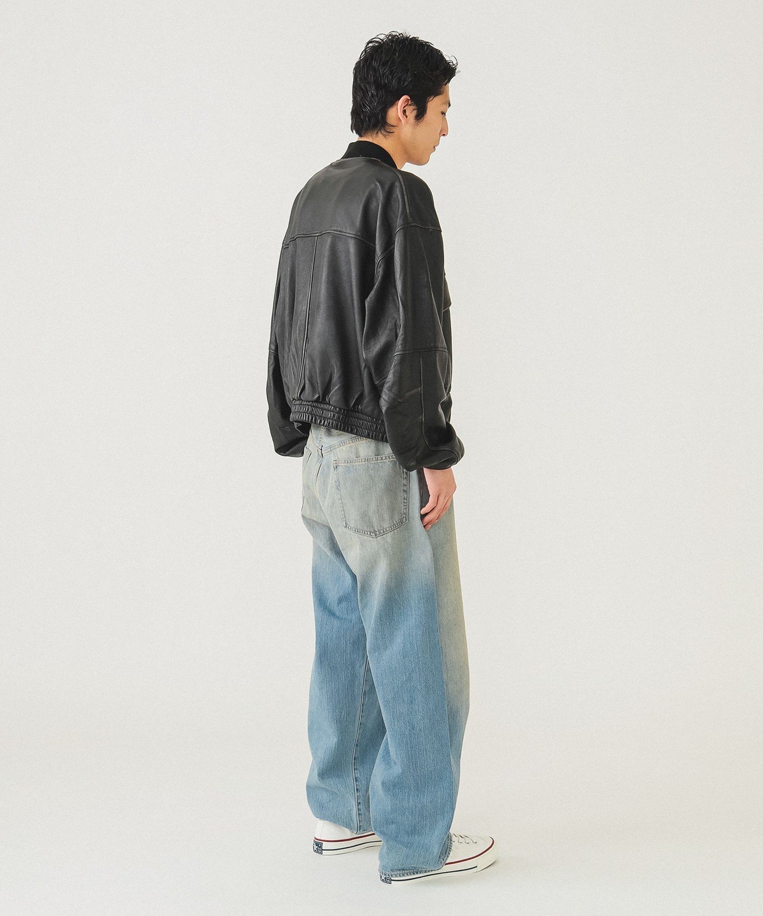 BEAMS MEN｜ユーズド加工 レザー ショートブルゾン | Rakuten Fashion