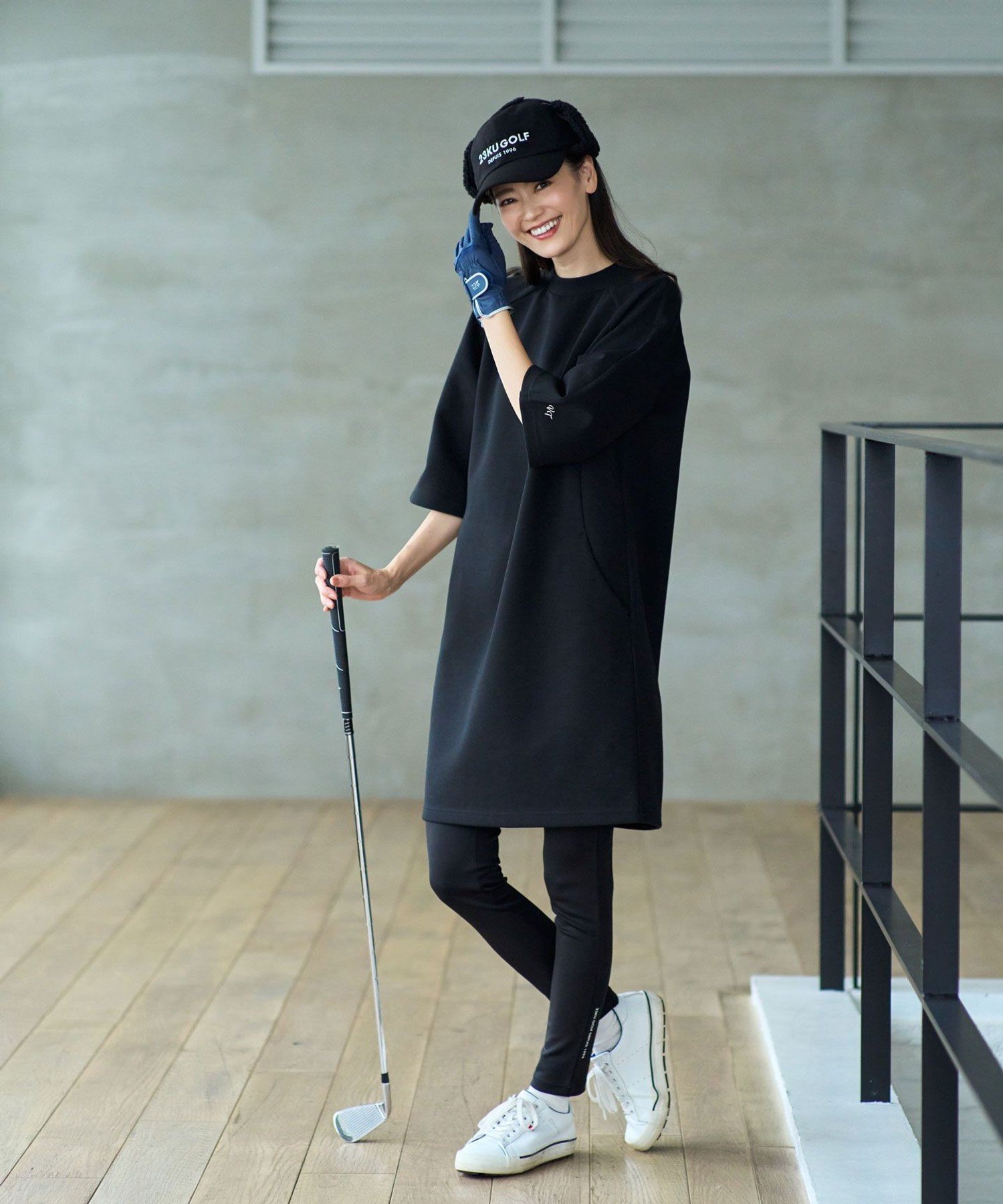 23区GOLF｜【WOMEN】きれいめ ジャージー ワンピース 体型カバー 動き