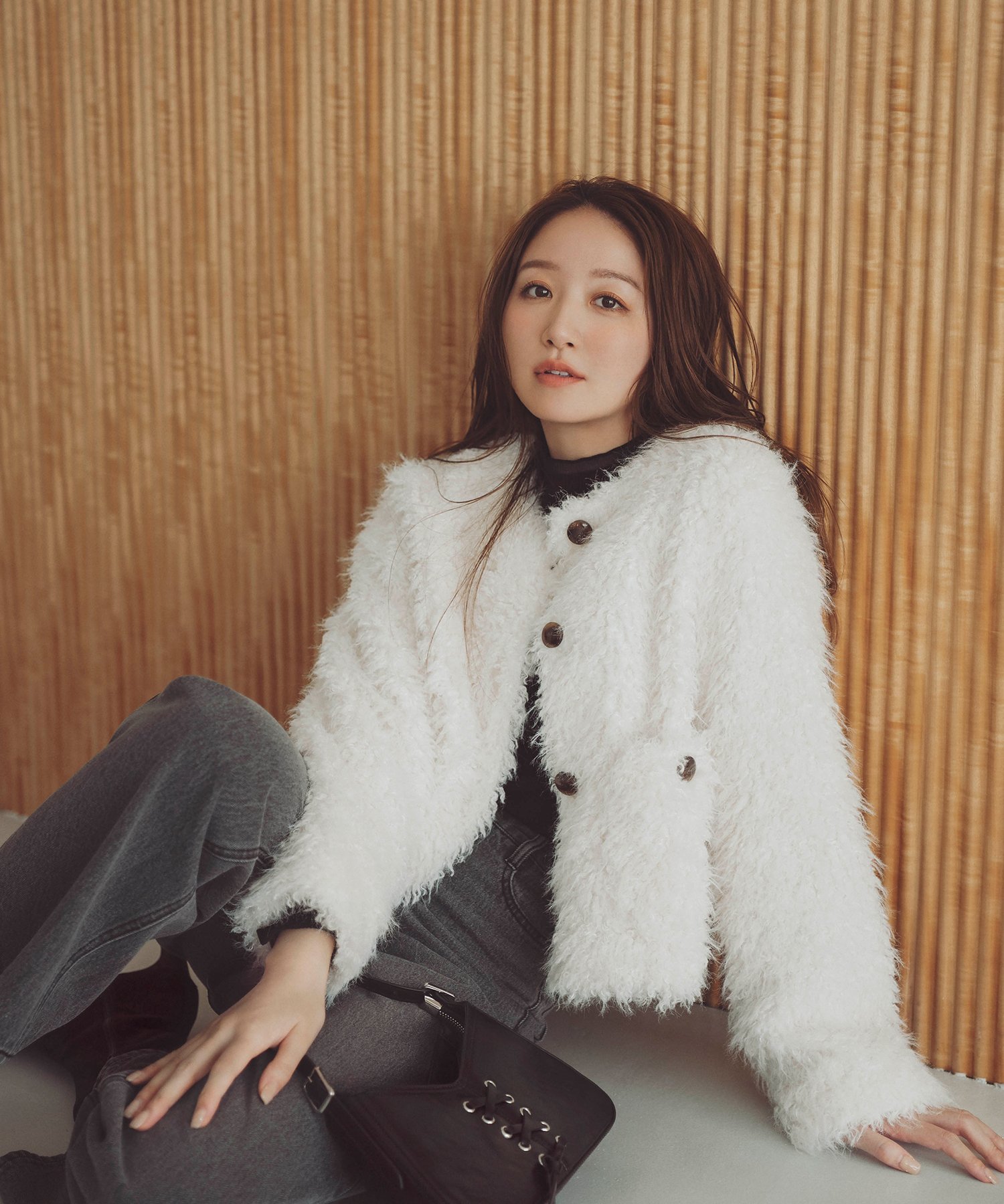 NATURAL BEAUTY BASIC｜カーリーフェイクファージャケット | Rakuten