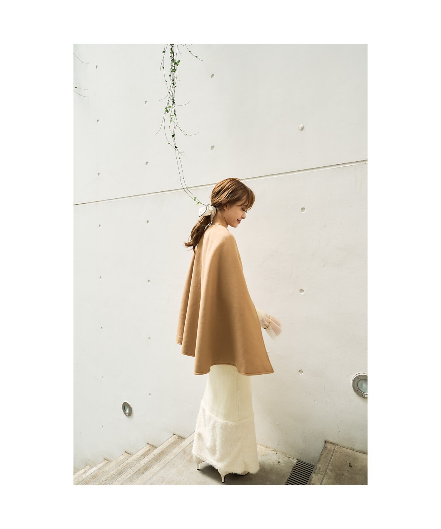 Rouge vif la cle｜【一部店舗限定】ウール混マント ケープ | Rakuten