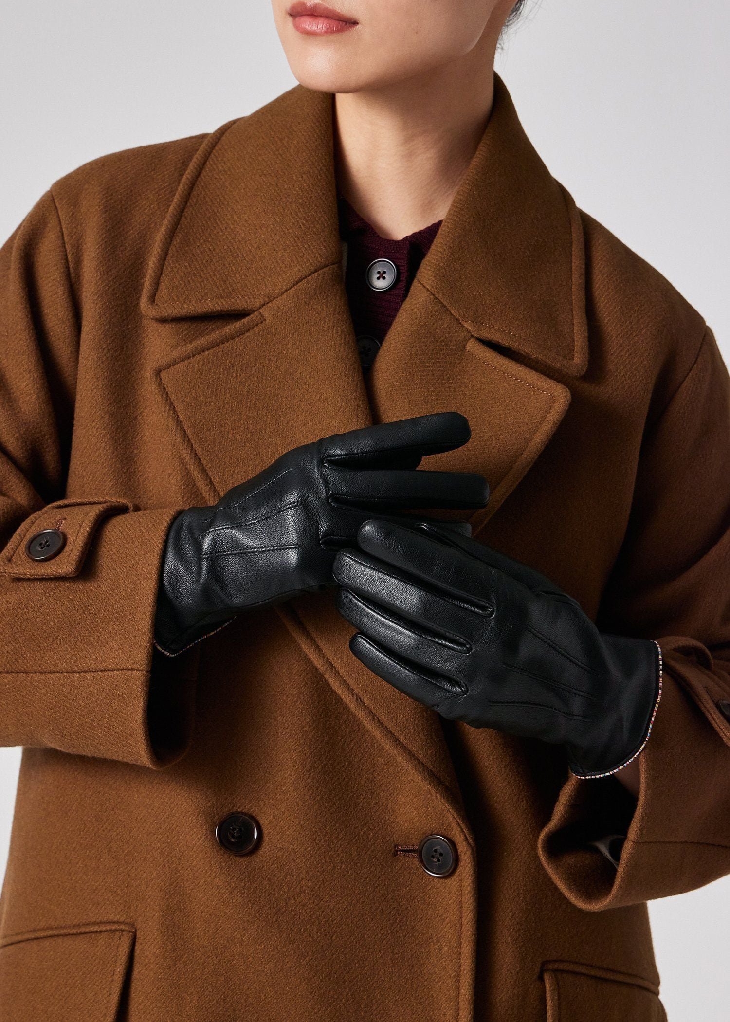 Paul Smith｜ウィメンズ シグネチャーストライプ パイピング グローブ