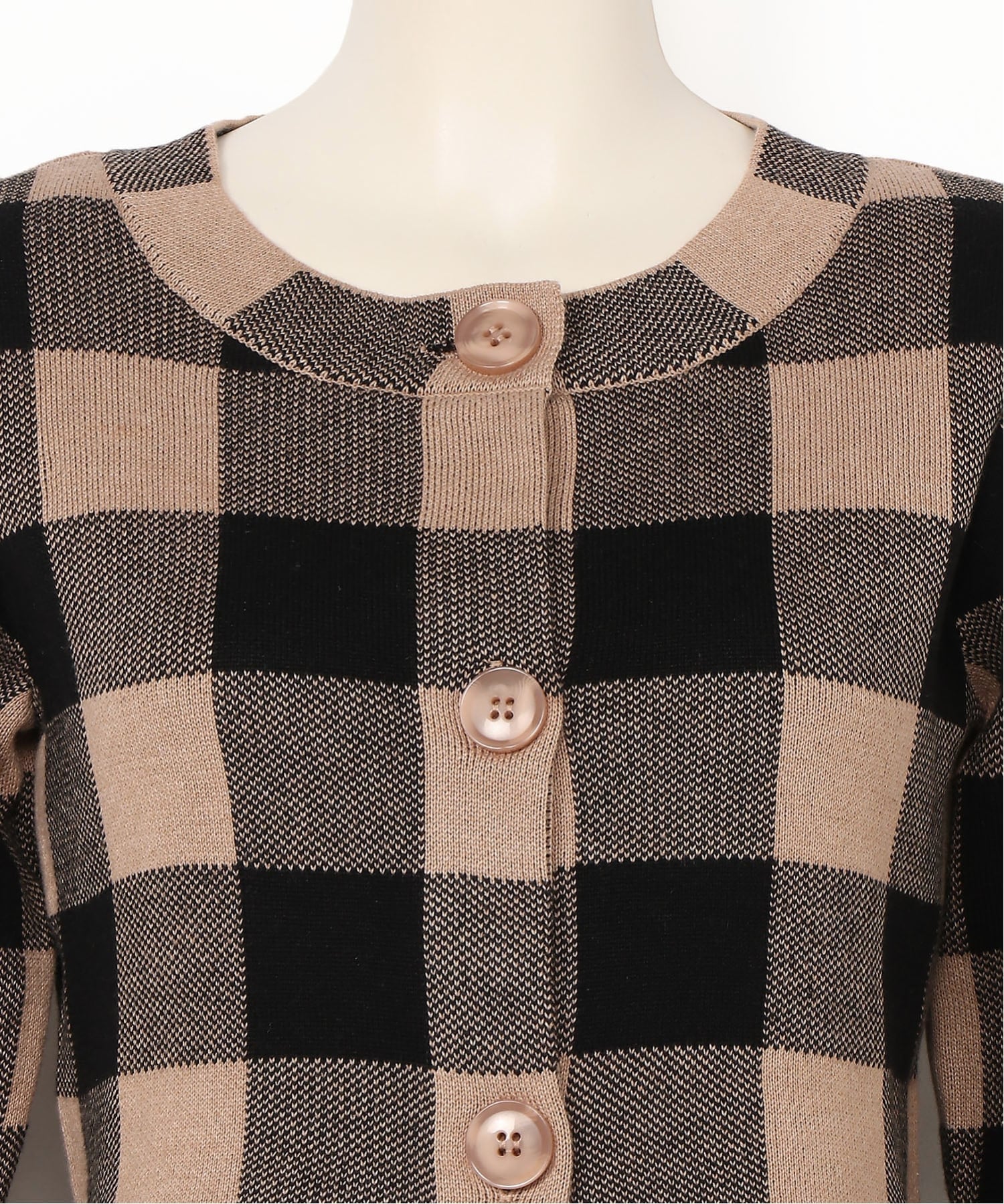 LIP SERVICE｜LIP SERVICE/(W)レトロチェックアンサンブルニット